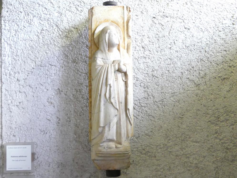 Schmerzhafte Muttergottes, Verona, Chiesa dei Santi Siro e Libera, jetzt Verona, Museo di Castelvecchio, Saal 3, 14. Jhd., Bild 1/2