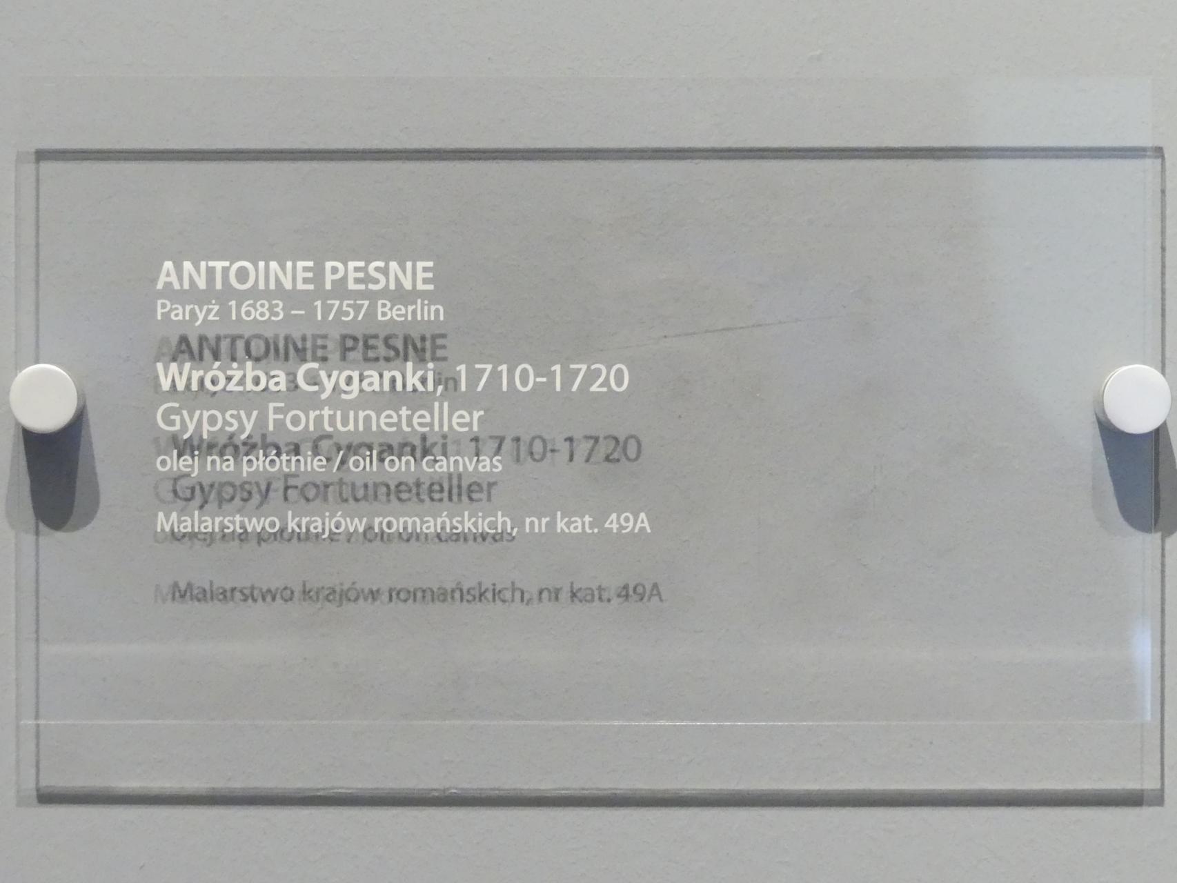 Antoine Pesne (1710–1755), Handleserin, Breslau, Nationalmuseum, 2. OG, europäische Kunst 15.-20. Jhd., Saal 9, 1710–1720, Bild 2/2