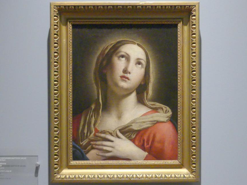 Giovanni Battista Salvi (Sassoferrato) (1638–1672), Betende Madonna, Breslau, Nationalmuseum, 2. OG, europäische Kunst 15.-20. Jhd., Saal 9, Undatiert, Bild 1/2