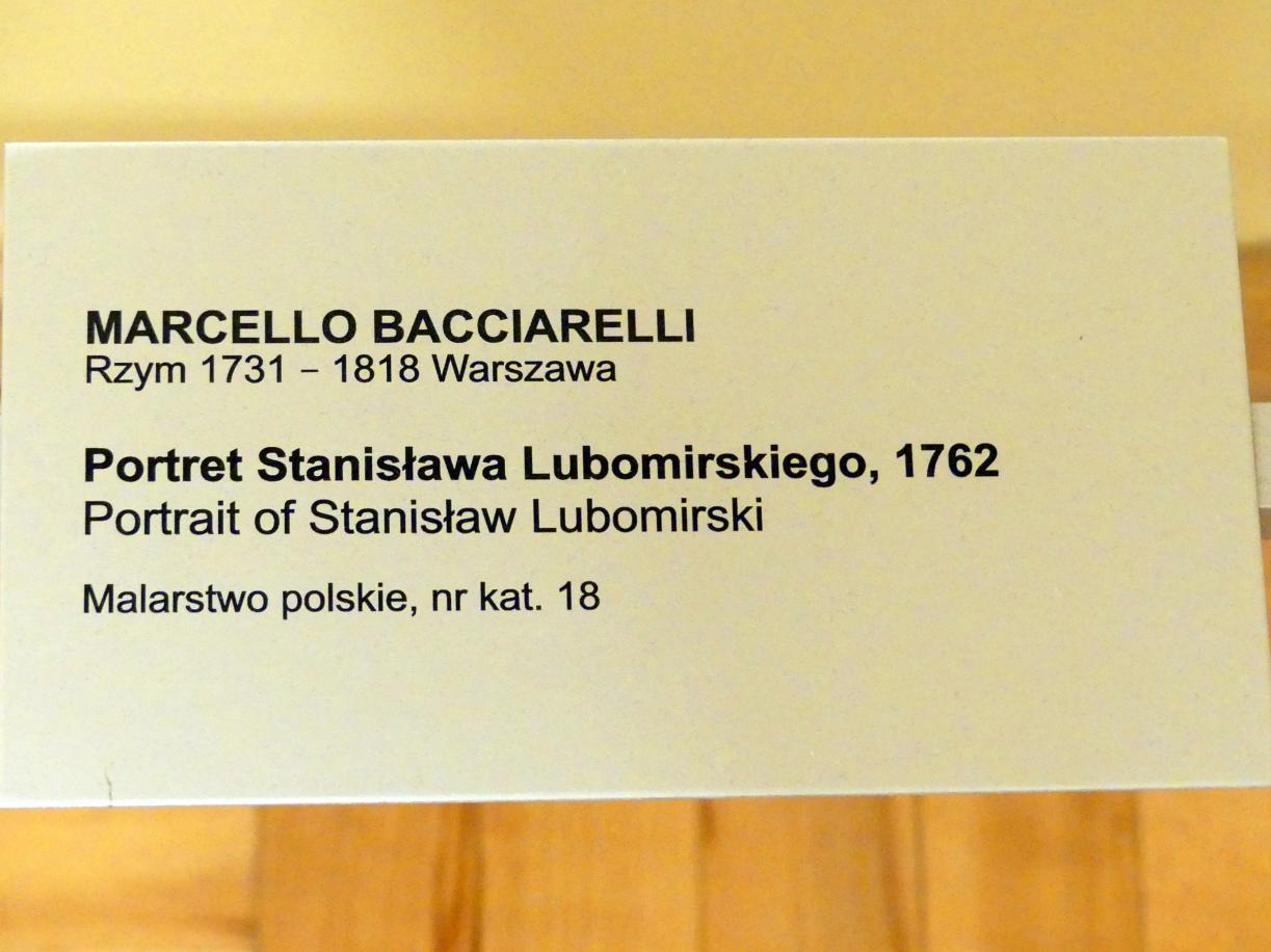 Marcello Bacciarelli (1759–1785), Porträt des Stanislaw Lubomirski (1722-1783), Breslau, Nationalmuseum, 2. OG, polnische Kunst 17.-19. Jhd., Saal 1, 1762, Bild 2/2