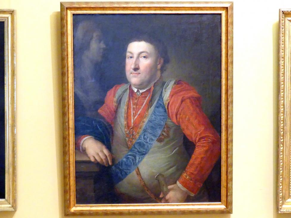 Józef Franciszek Pitschmann (1791–1796), Porträt eines Mannes im Kontusz (Männerbekleidung des polnischen Adels), Breslau, Nationalmuseum, 2. OG, polnische Kunst 17.-19. Jhd., Saal 1, 1789–1794