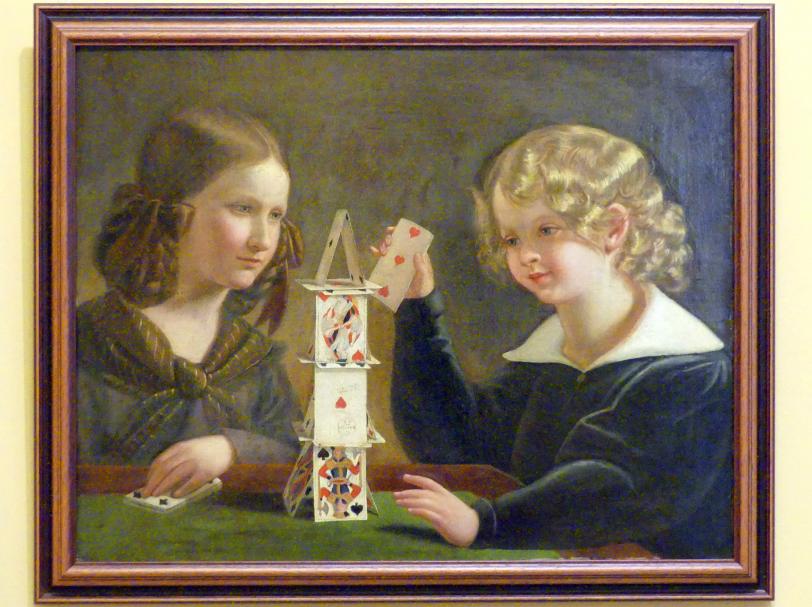 Jan Maszkowski (1820–1844), Des Künstlers Kinder Fryderyka und Rafał, Breslau, Nationalmuseum, 2. OG, polnische Kunst 17.-19. Jhd., Saal 4, 1844
