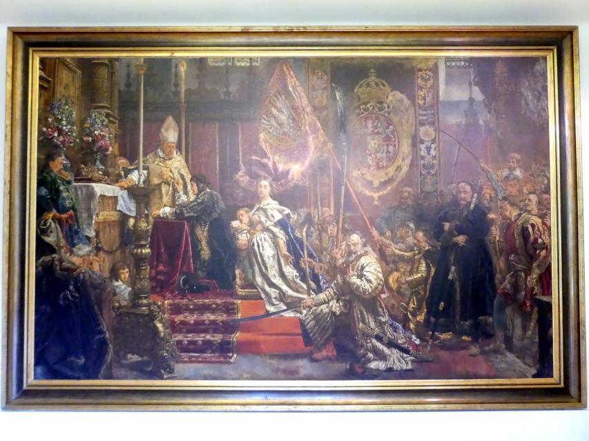 Jan Matejko (1857–1893), Gelübde des Königs Johann II. Kasimir (1609-1672), Breslau, Nationalmuseum, 1. OG, schlesische Kunst 17.-19. Jhd., Saal 1, 1893