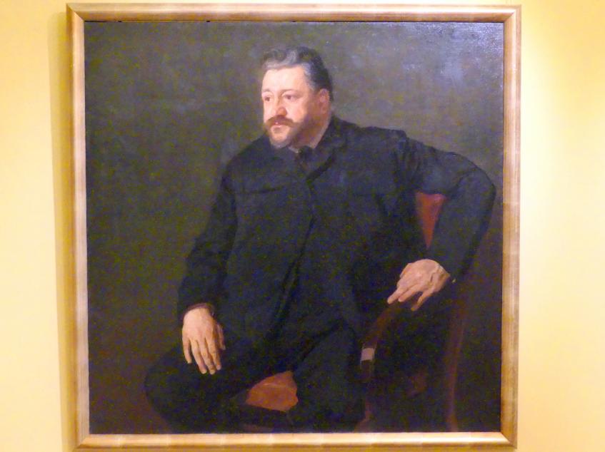 Stanisław Lentz (1905), Porträt des Schritstellers Wincenty Kosiakiewicz (1863-1918), Breslau, Nationalmuseum, 1. OG, schlesische Kunst 17.-19. Jhd., Saal 6, 1905, Bild 1/2