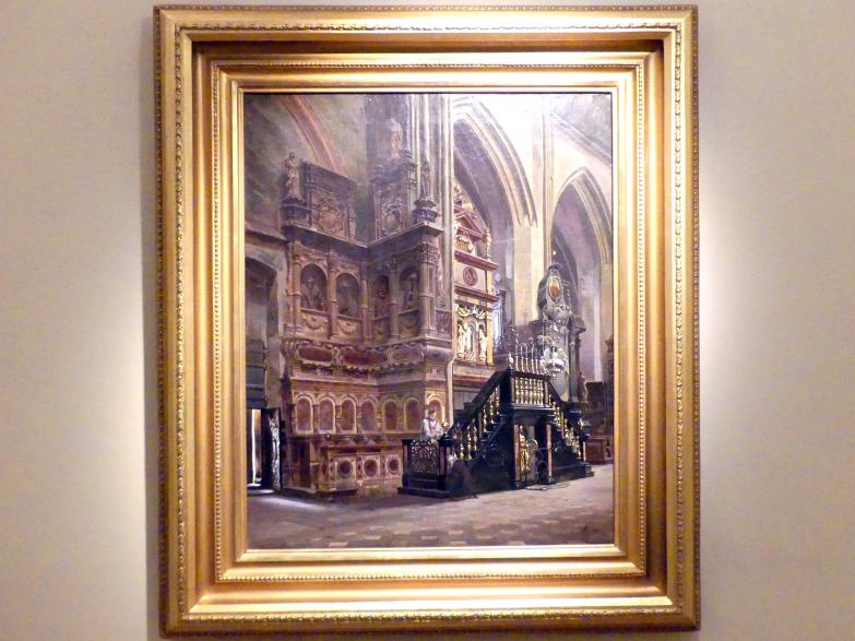 Aleksander Gryglewski (1861–1867), Interieur der Marienkirche in Krakau, Breslau, Nationalmuseum, 1. OG, schlesische Kunst 17.-19. Jhd., Saal 8, 1867