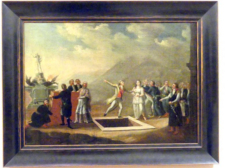 Franciszek Smuglewicz (1780–1794), Das Grab des Vaterlandes, Breslau, Nationalmuseum, 1. OG, schlesische Kunst 17.-19. Jhd., Saal 9, 1794, Bild 1/2