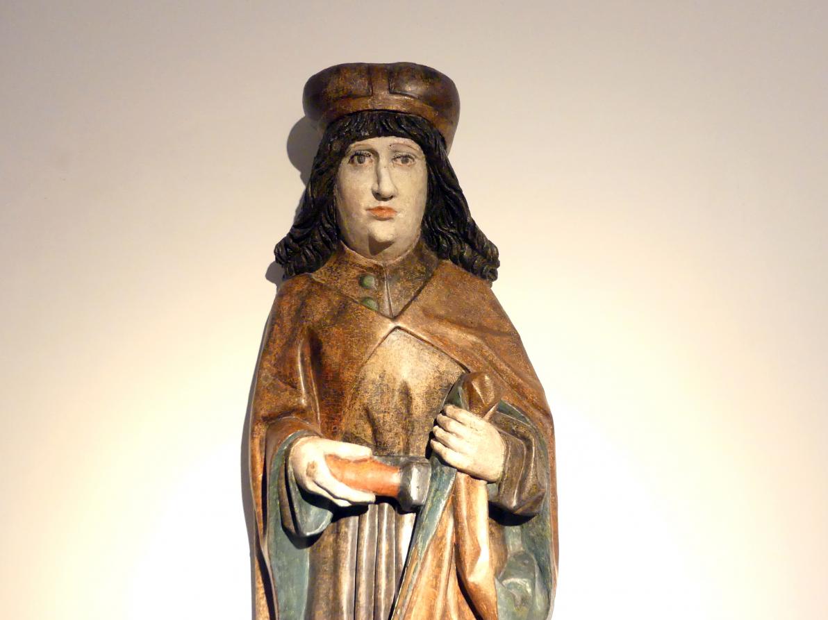 Heiliger Martin, Wszemiłowice, Kirche St. Martin, jetzt Breslau, Nationalmuseum, 1. OG, schlesische Kunst 14.-16. Jhd., Korridor, um 1490, Bild 2/3