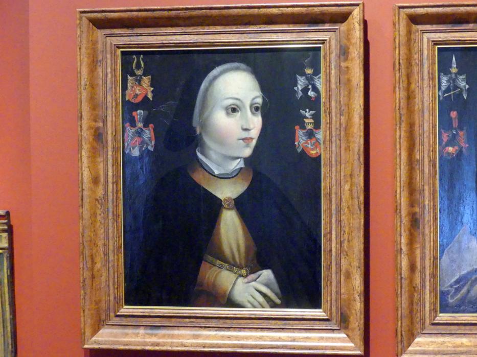 Porträts von Lorenz und Clara Heugel, Breslau, Nationalmuseum, 1. OG, schlesische Kunst 16.-19. Jhd., Saal 1, um 1520, Bild 2/3