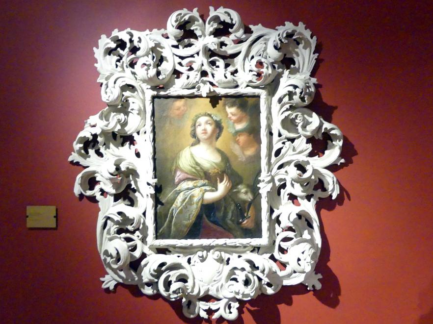Felix Anton Scheffler (1737), Heilige Agnes, Breslau, Nationalmuseum, 1. OG, schlesische Kunst 16.-19. Jhd., Saal 8, 1737