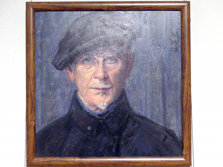 Max Wislicenus (1900–1924), Selbstporträt, Breslau, Nationalmuseum, 1. OG, schlesische Kunst 16.-19. Jhd., Saal 11, 1924, Bild 1/2