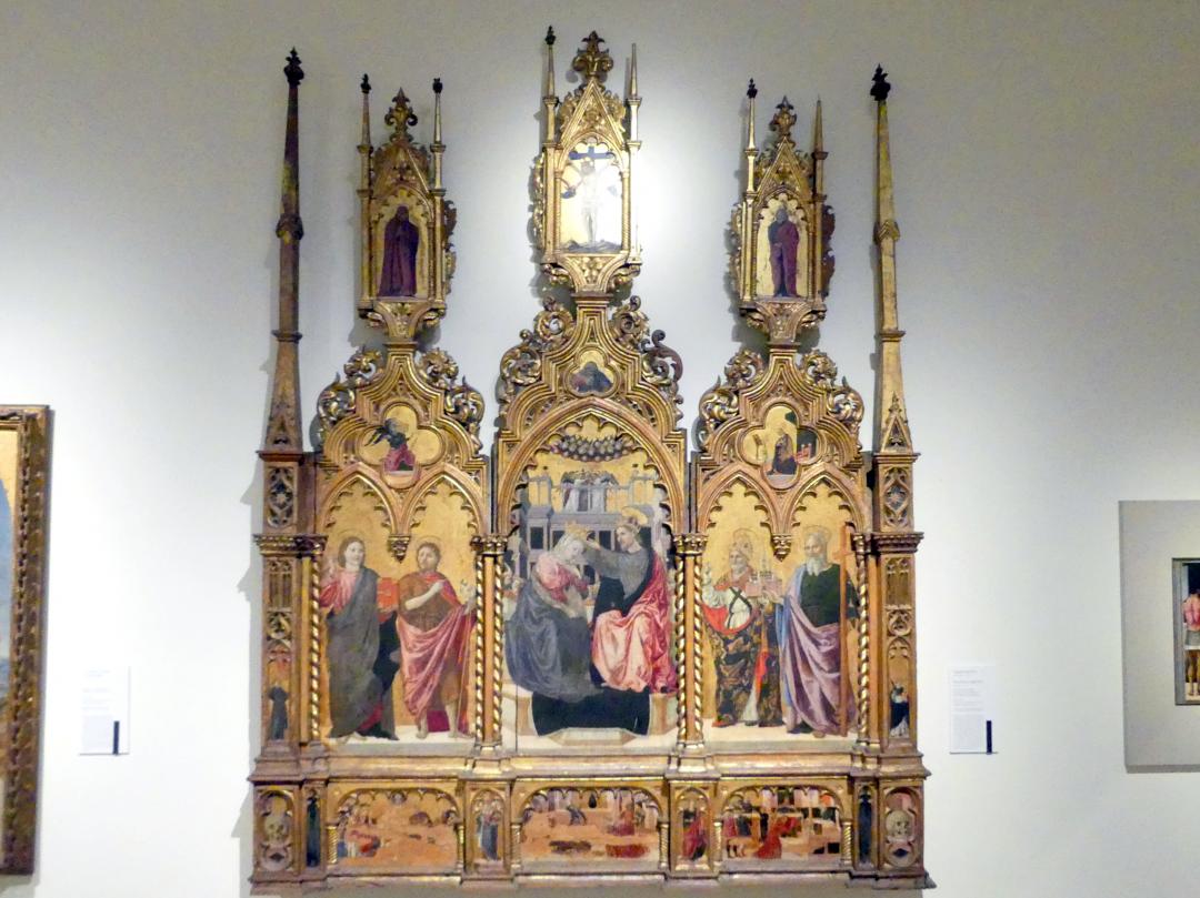 Angelo degli Erri (1464), Krönung Mariens und Heilige, Modena, Galleria Estense, Saal 3, 1462–1466, Bild 1/2