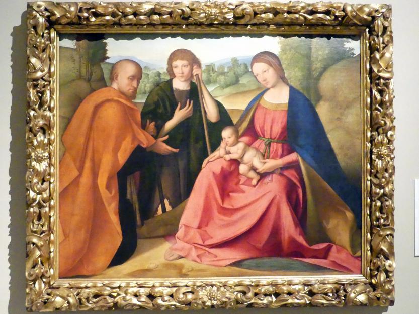 Boccaccio Boccaccino (1501–1504), Anbetung der Hirten, Modena, Galleria Estense, Saal 8, um 1501, Bild 1/2