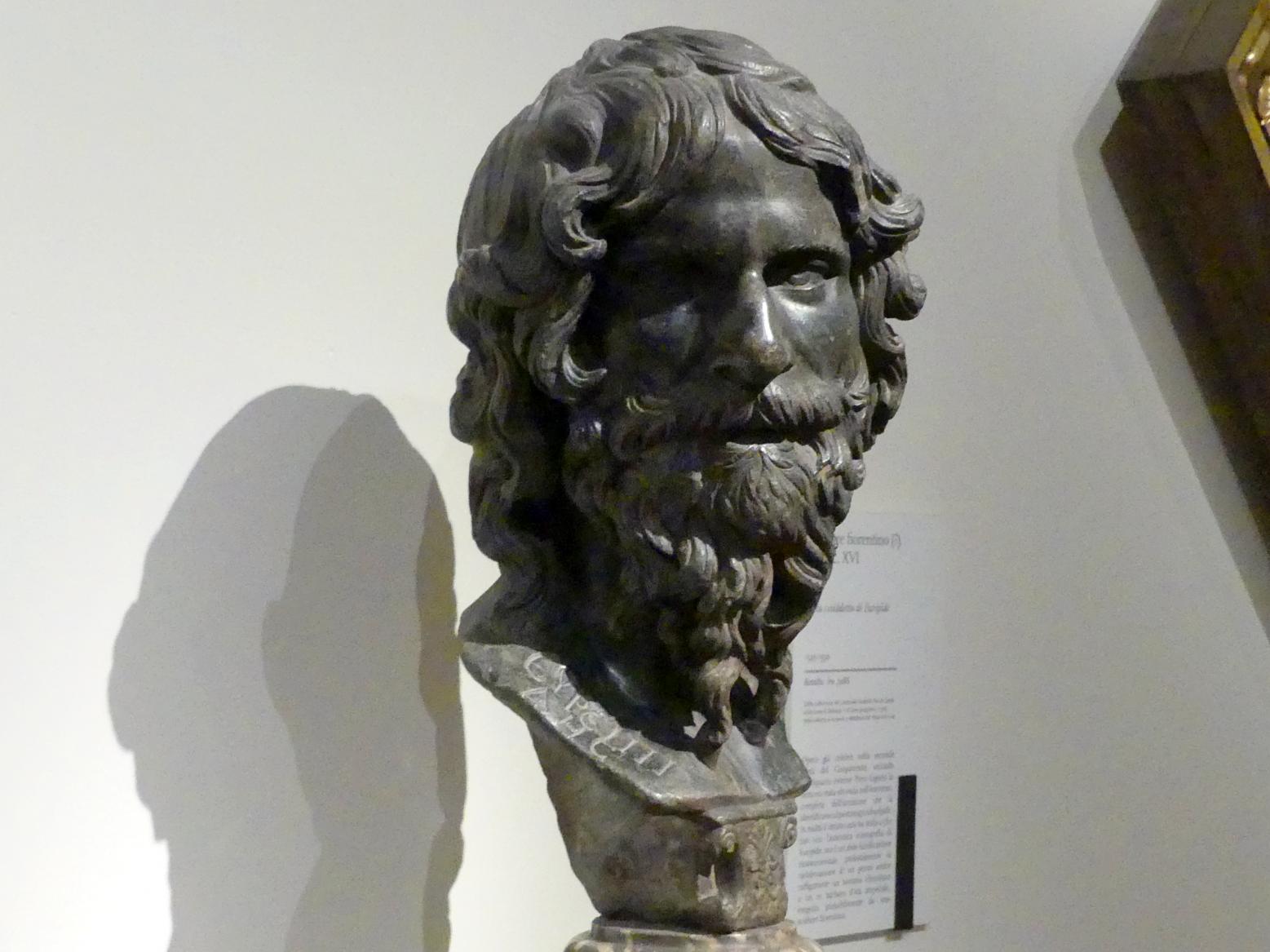 Sogenannter Euripides-Kopf, Modena, Galleria Estense, Saal 12, 2. Viertel 16. Jhd., Bild 3/5