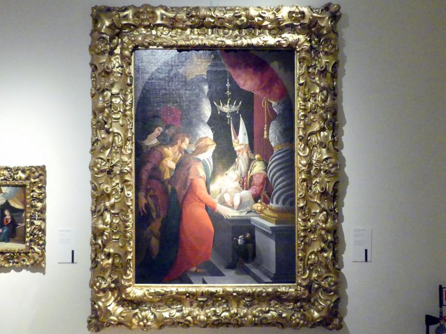 Domenico Carnevali (1576), Darstellung des Herrn, Modena, chiesa di Sant'Erasmo, jetzt Modena, Galleria Estense, Saal 14, 1576, Bild 1/2