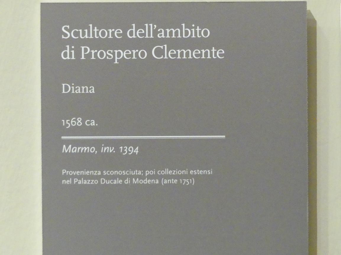 Prospero Spani Sogari (il Clemente) (Umkreis) (1568), Diana, Modena, Galleria Estense, Saal 16, um 1568, Bild 5/5