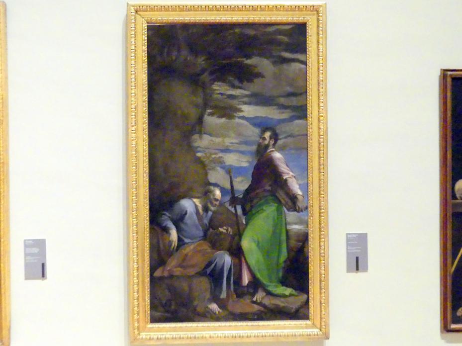 Jacopo Bassano (da Ponte) (1539–1590), Die Heiligen Petrus und Paulus, Venedig, Chiesa di Santa Maria dell'Umiltà (abgerissen), jetzt Modena, Galleria Estense, Saal 17, um 1561