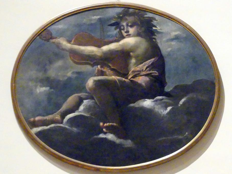 Ippolito Scarsella (Scarsellino) (1590–1609), Musizierender Apoll, Ferrara, Palazzo dei Diamanti, jetzt Modena, Galleria Estense, Saal 18, 1591–1593