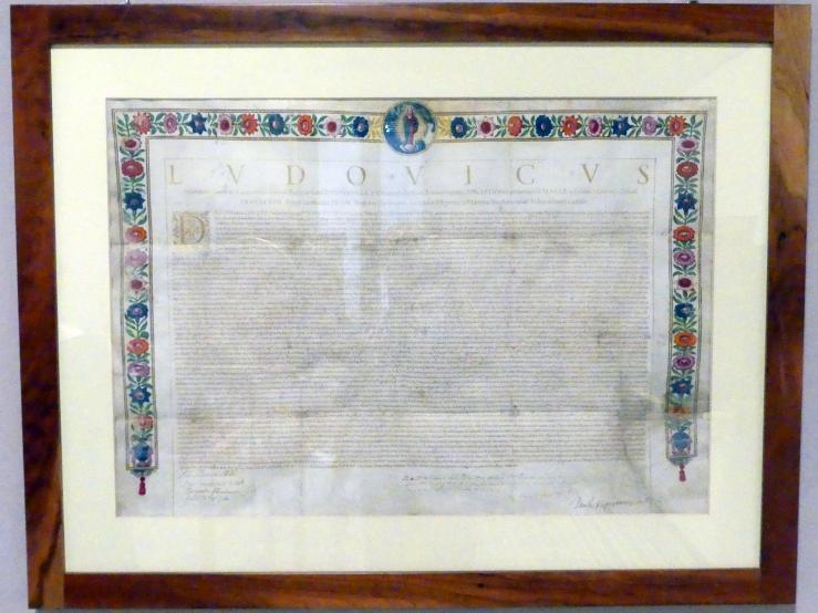 Brief des Kardinals Ludovisi, Buonconvento, Chiesa dei Santi Pietro e Paolo, jetzt Buonconvento, Museo d’Arte Sacra della Val d’Arbia, Saal 5, 1625, Bild 1/2