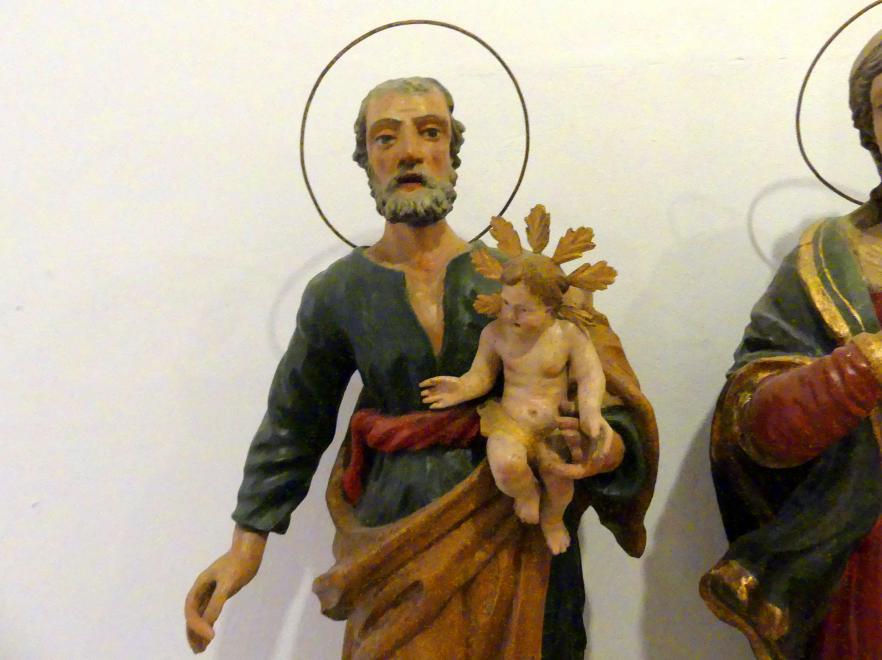 Heiliger Josef mit dem Jesuskind, Quinciano, Chiesa di Sant'Albano, jetzt Buonconvento, Museo d’Arte Sacra della Val d’Arbia, Saal 7, 1. Hälfte 17. Jhd.