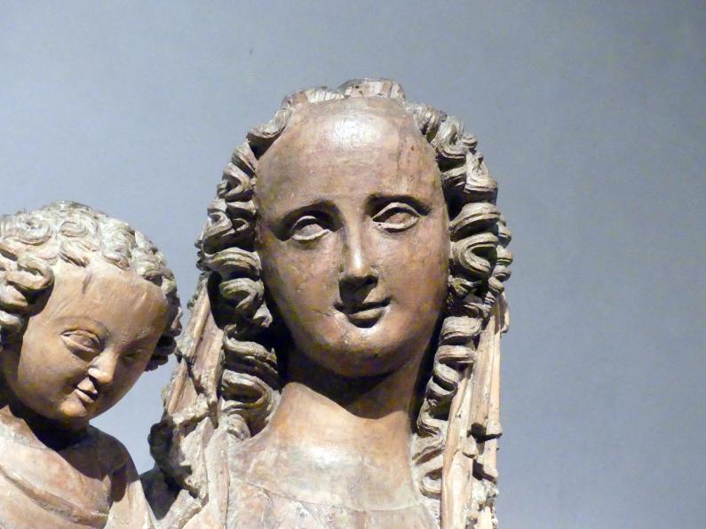 Meister der Madonna von Michle (1340–1345), Madonna von Michle, Prag, Nationalgalerie im Agneskloster, Saal B, um 1340, Bild 8/11