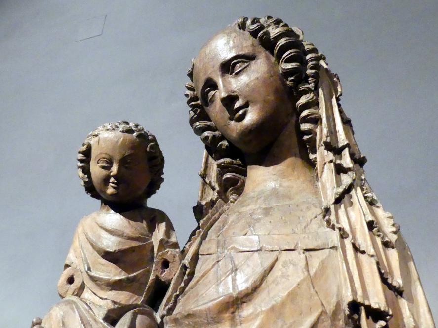 Meister der Madonna von Michle (1340–1345), Madonna von Michle, Prag, Nationalgalerie im Agneskloster, Saal B, um 1340, Bild 10/11