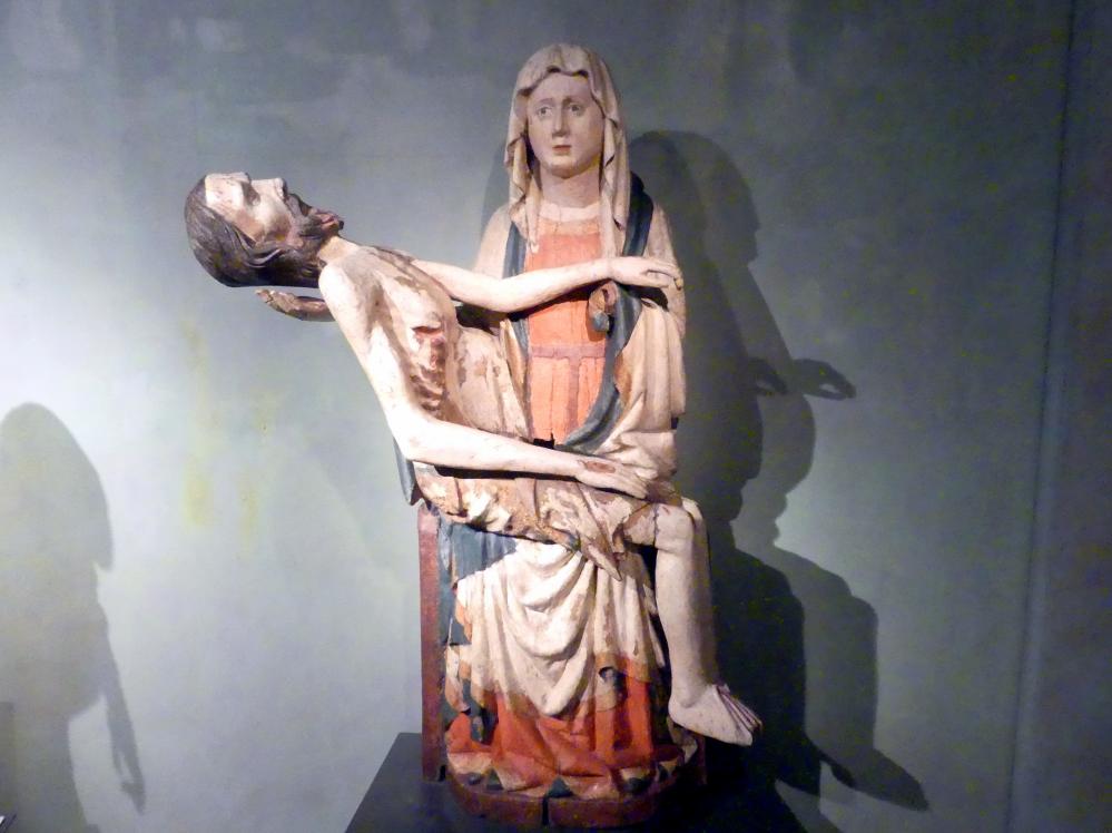 Pieta von Lásenice, Prag, Nationalgalerie im Agneskloster, Saal D, 3. Viertel 14. Jhd.