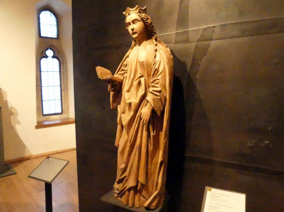 Heilige Jungfrau, Prag, Nationalgalerie im Agneskloster, Saal K, um 1450–1460, Bild 3/6