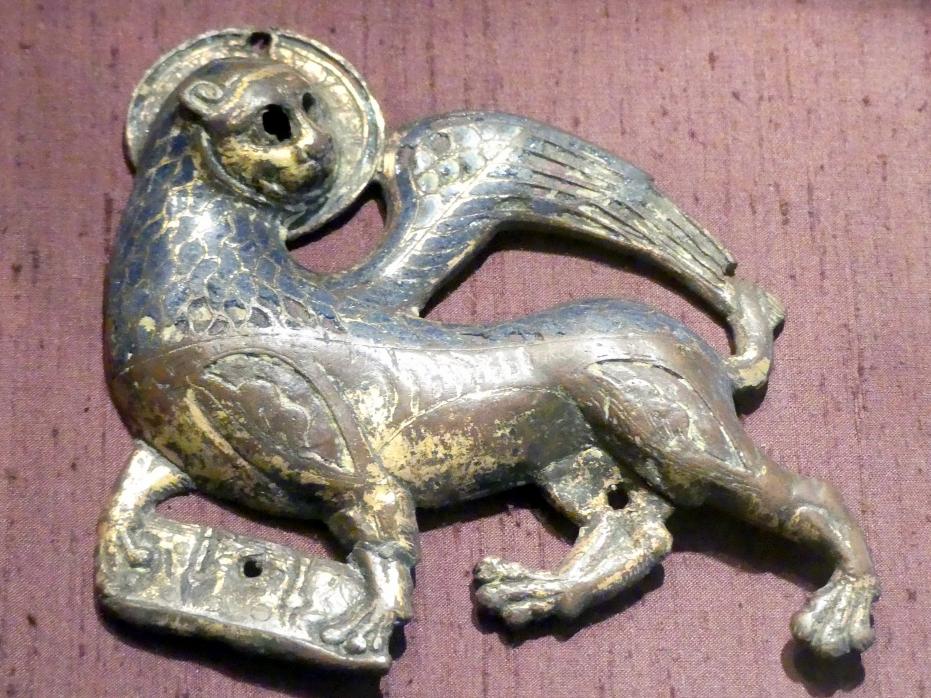 Löwen-Symbol des heiligen Markus, München, Bayerisches Nationalmuseum, Saal 1, um 1200–1210
