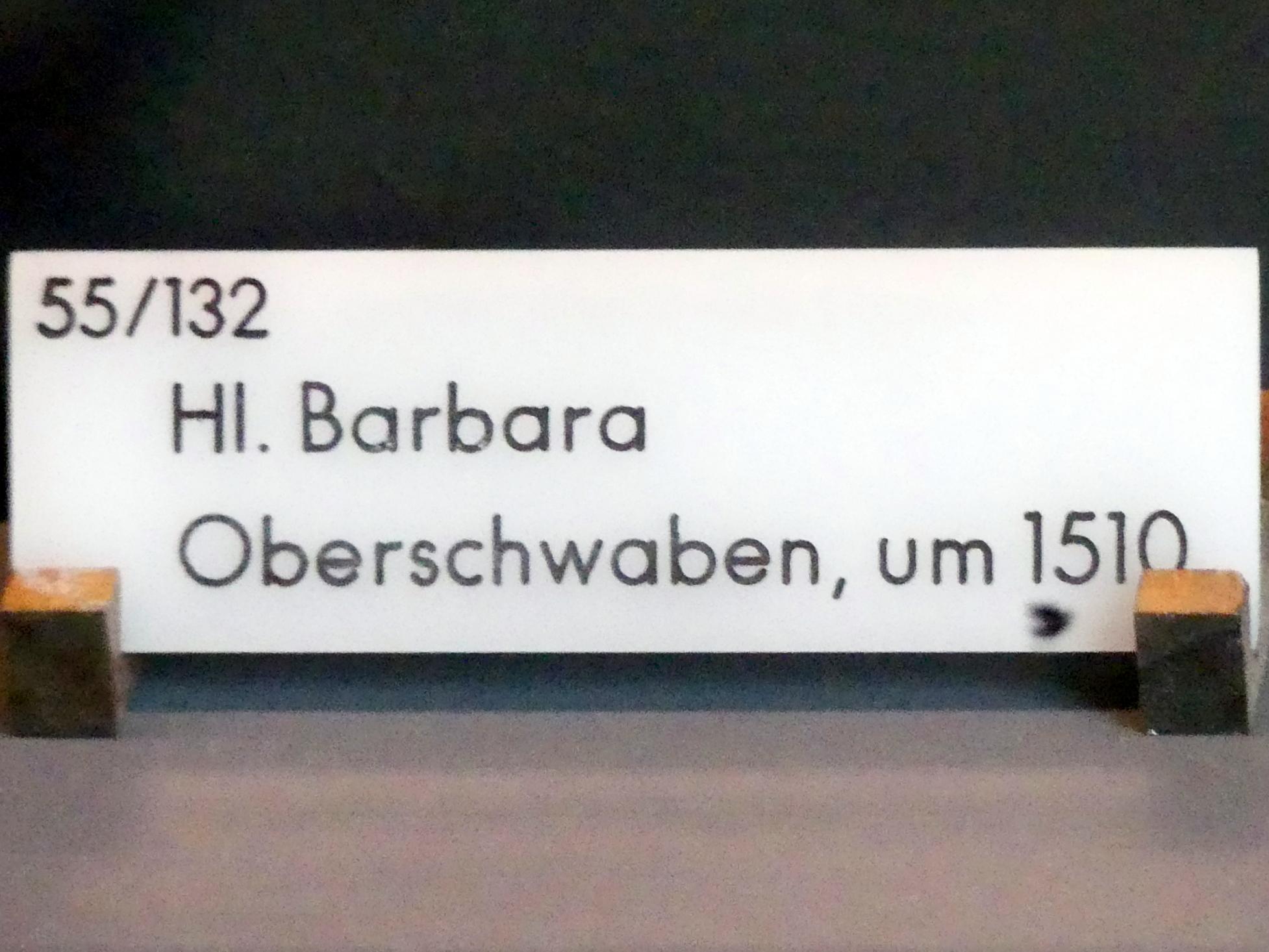 Hl. Barbara, München, Bayerisches Nationalmuseum, Saal 17, um 1510, Bild 2/2