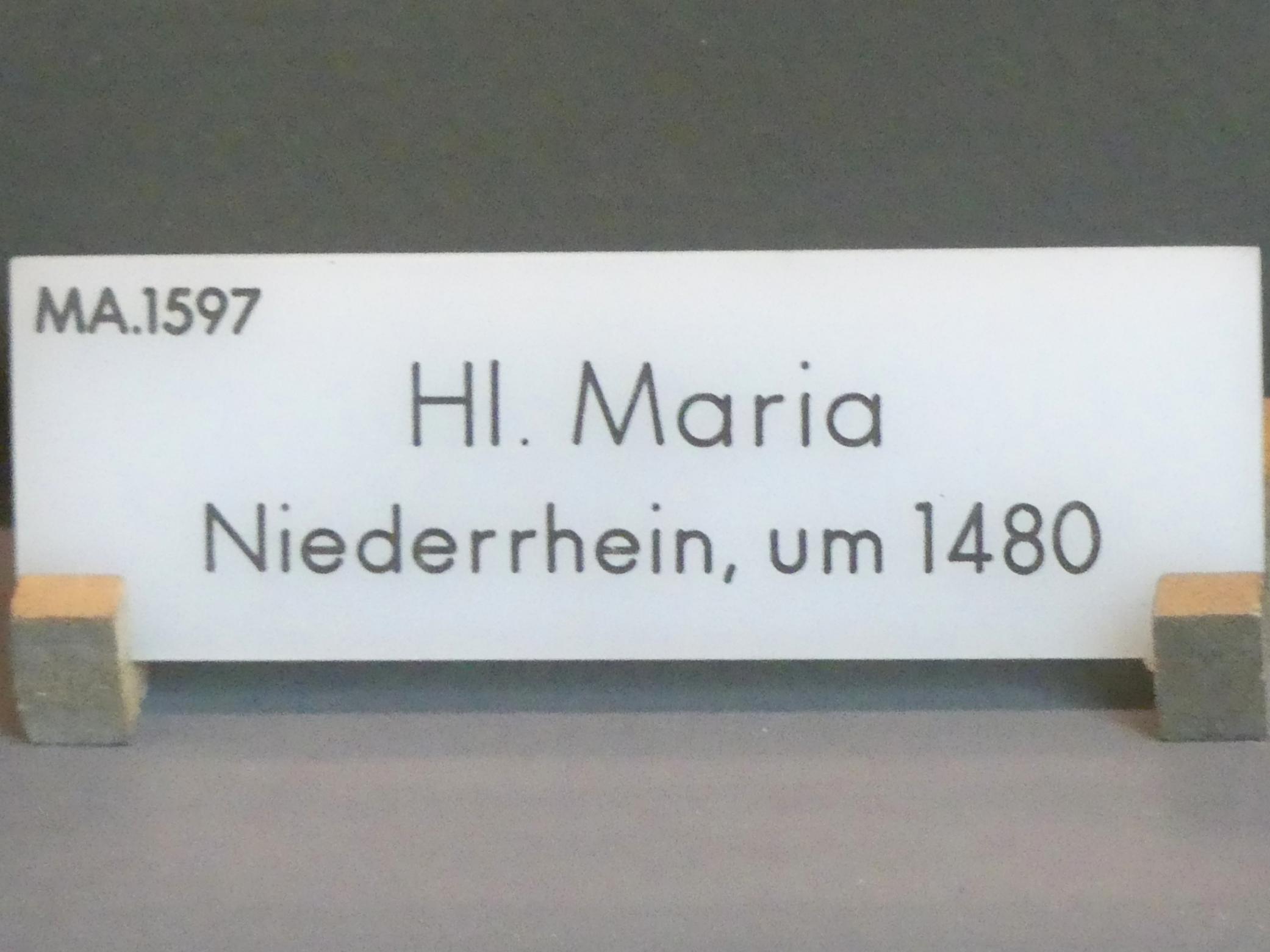 Hl. Maria, München, Bayerisches Nationalmuseum, Saal 17, um 1480, Bild 3/3