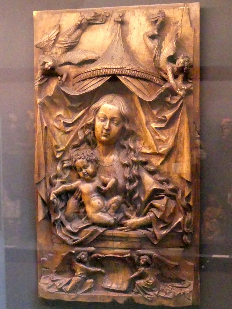 Muttergottes, München, Bayerisches Nationalmuseum, Saal 17, um 1470, Bild 1/3