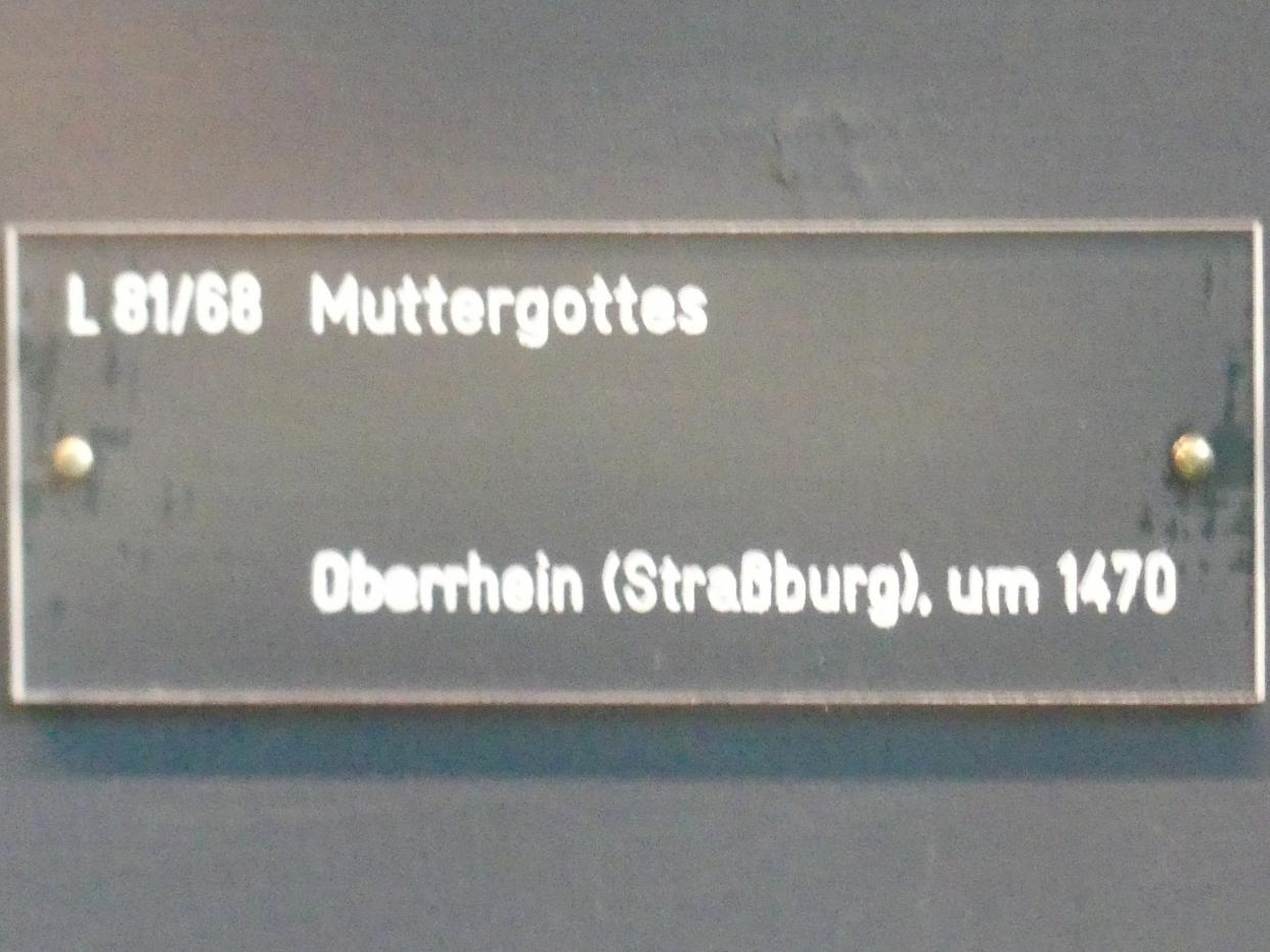 Muttergottes, München, Bayerisches Nationalmuseum, Saal 17, um 1470, Bild 3/3