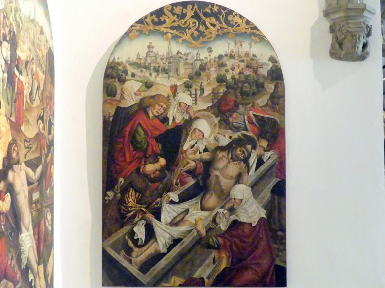 Jan Polack (1486–1500), Altarflügel mit Passionsszenen, München, ehem. Franziskanerkloster, ehem. Klosterkirche St. Antonius, jetzt München, Bayerisches Nationalmuseum, Saal 15, 1492, Bild 5/6