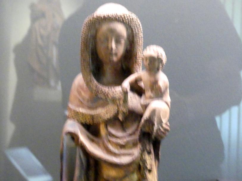 Muttergottes mit Kind, München, Bayerisches Nationalmuseum, Saal 7, um 1350, Bild 2/3