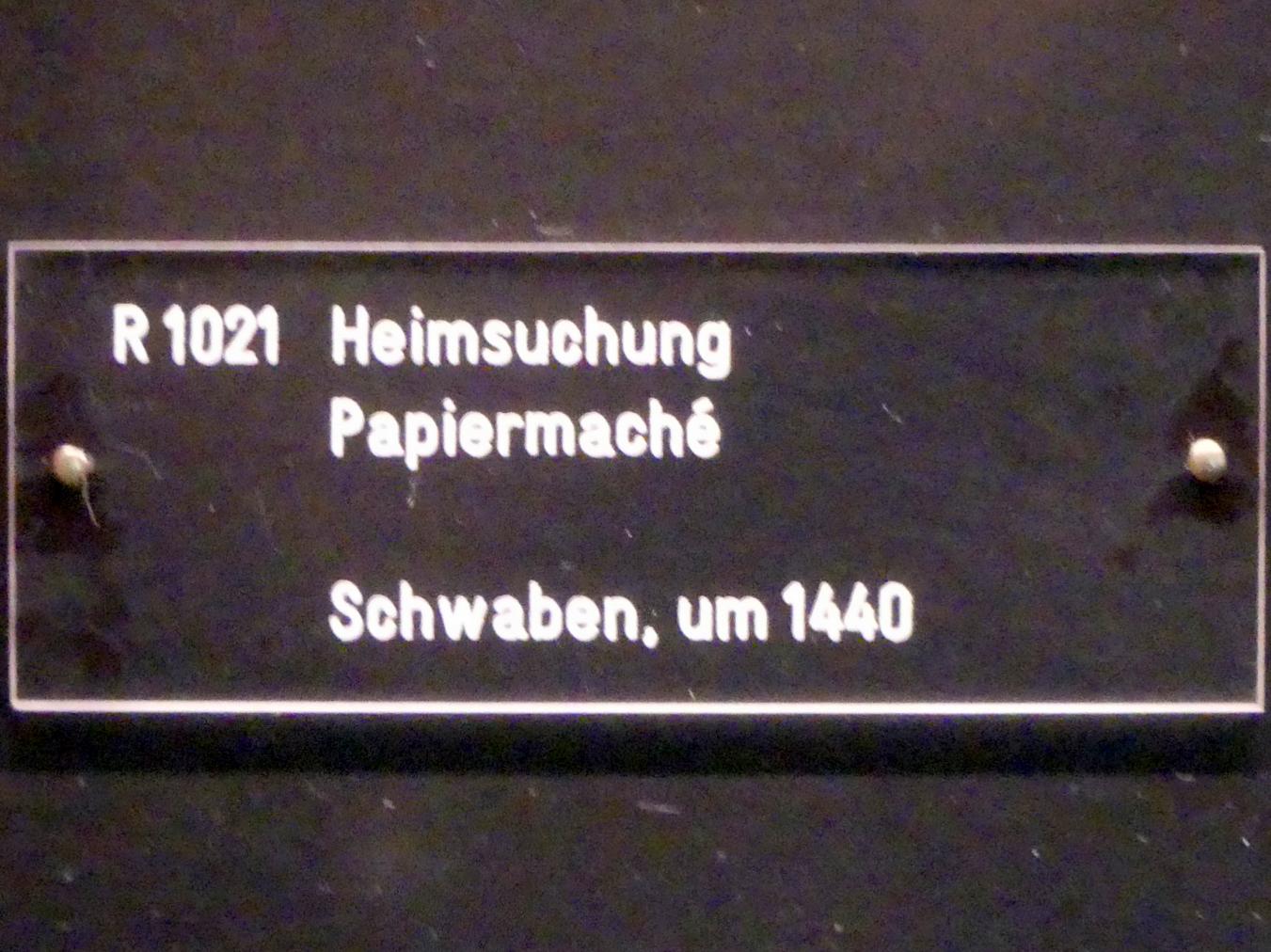 Heimsuchung, München, Bayerisches Nationalmuseum, Saal 7, um 1440, Bild 2/2
