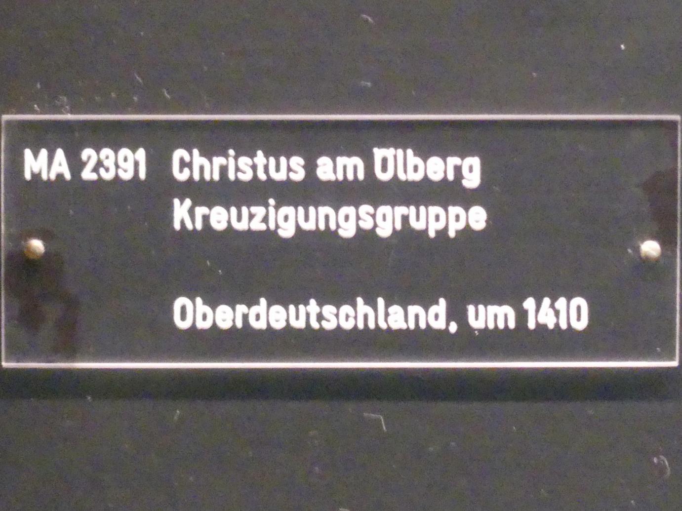 Christus am Ölberg, München, Bayerisches Nationalmuseum, Saal 7, um 1410, Bild 2/2