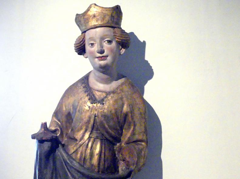 Heilige Barbara, München, Bayerisches Nationalmuseum, Saal 7, um 1430, Bild 3/4