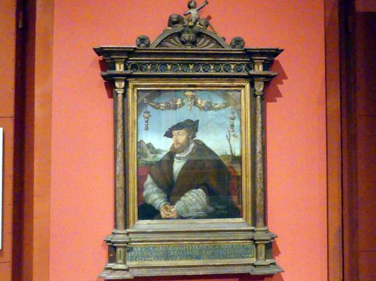 Hans Wertinger (1515–1526), Porträt Ludwigs X., Landshut, Stadtresidenz Landshut, jetzt München, Bayerisches Nationalmuseum, Saal 22, 1516, Bild 1/3