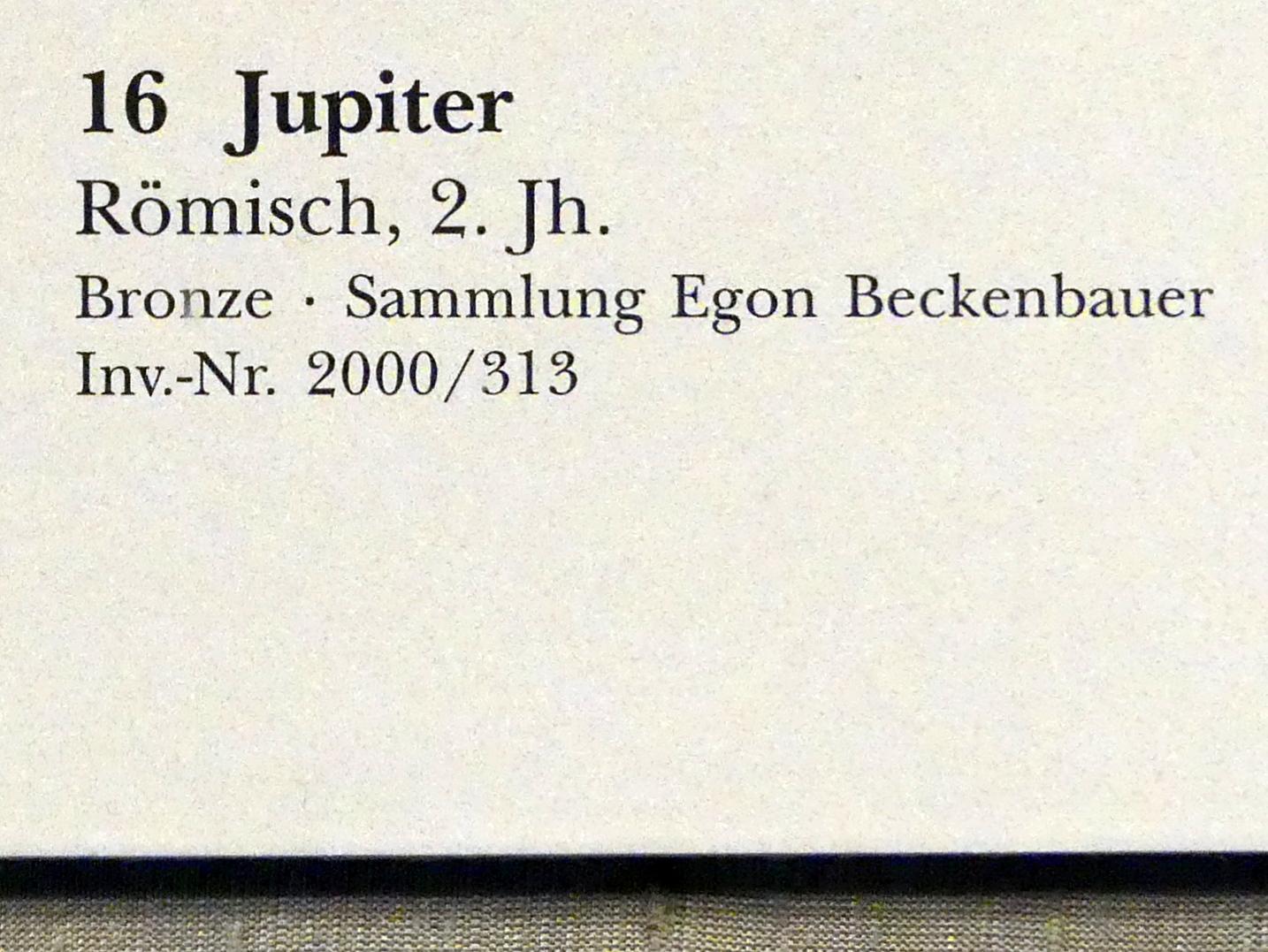 Jupiter, München, Bayerisches Nationalmuseum, Saal 23, 2. Jhd., Bild 2/2