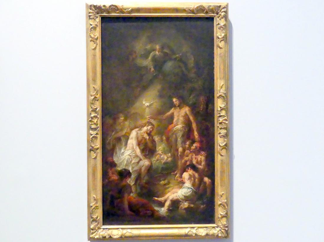Martin Johann Schmidt (Kremser Schmidt) (1756–1790), Taufe Christi, Brünn (Brno), Kathedrale St. Peter und Paul, jetzt München, Bayerisches Nationalmuseum, Saal 45, um 1790, Bild 1/2