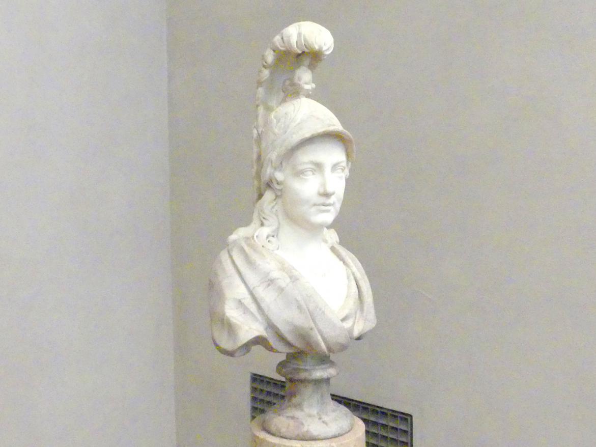 Peter Anton von Verschaffelt (1758–1762), Kurfürstin Elisabeth Augusta von der Pfalz als Minerva, München, Bayerisches Nationalmuseum, Saal 46, um 1760–1765, Bild 2/4