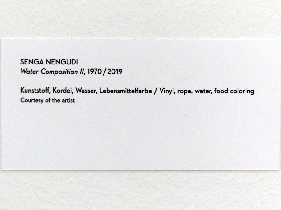 Senga Nengudi (1970–2019), Water Composition II, München, Lenbachhaus, Ausstellung "Senga Nengudi Topologien" vom 17.09.-19.01.2020, Saal 2, 1970, Bild 2/2
