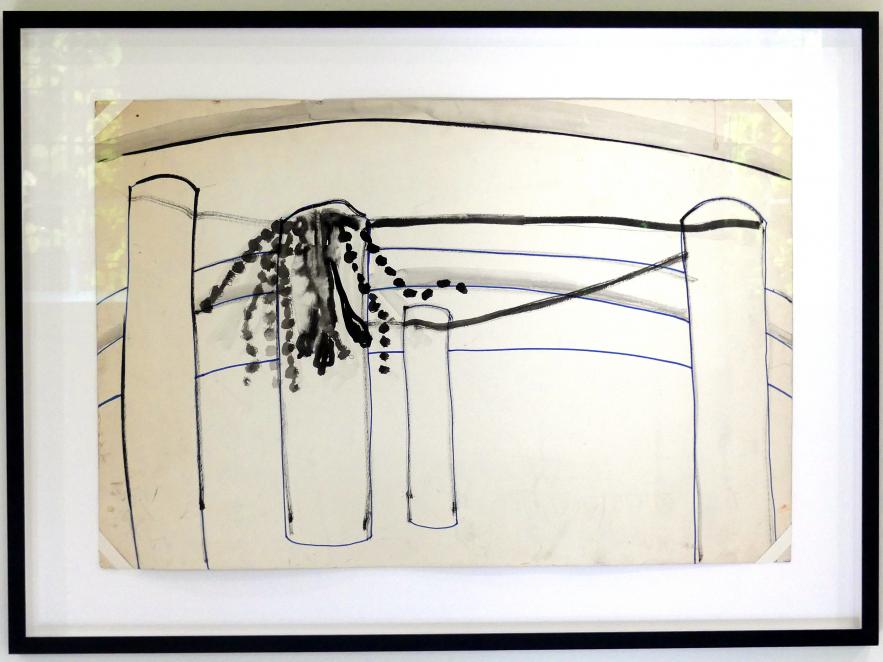Senga Nengudi (1970–2019), Skizze für Ceremony for Freeway Fets, München, Lenbachhaus, Ausstellung "Senga Nengudi Topologien" vom 17.09.-19.01.2020, Saal 6, 1978