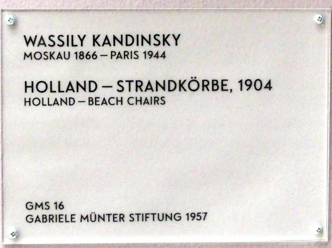 Wassily Kandinsky (1900–1943), Holland - Strandkörbe, München, Lenbachhaus, Saal 32, 1904, Bild 2/2