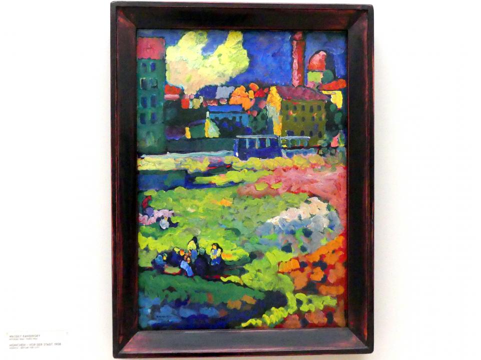 Wassily Kandinsky (1900–1943), München - Vor der Stadt, München, Lenbachhaus, Saal 36, 1908