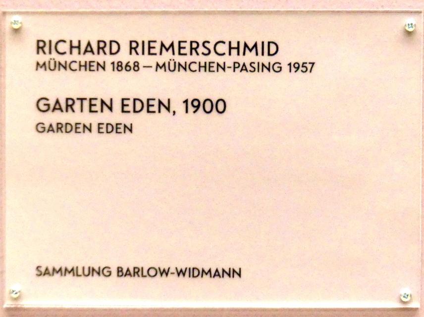Richard Riemerschmid (1893–1906), Garten Eden, München, Lenbachhaus, Saal 31, 1900, Bild 2/2