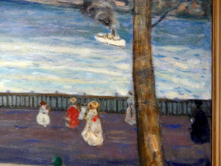 James Wilson Morrice (1897–1921), Die Terrasse, Quebec, München, Kunsthalle, Ausstellung "Kanada und der Impressionismus" vom 19.07.-17.11.2019, Städtisches Leben, 1910–1911, Bild 2/3