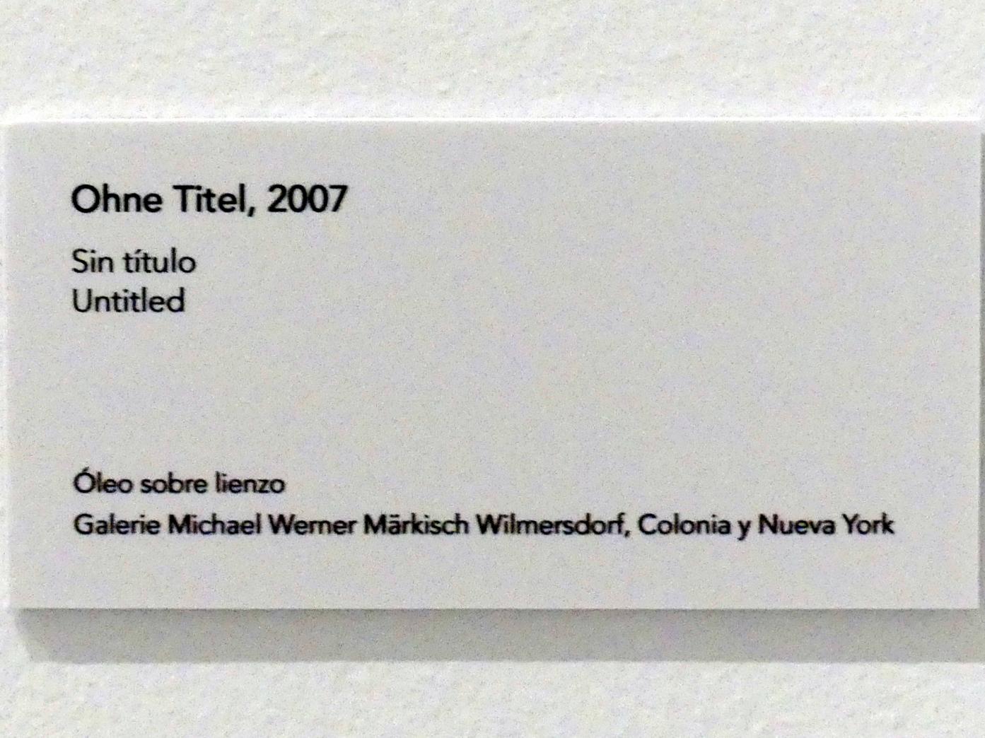 Jörg Immendorff (1965–2007), Ohne Titel, Madrid, Museo Reina Sofía, Ausstellung "Jörg Immendorff - The Task of the Painter" vom 30.10.2019-13.04.2020, Saal 7, 2007, Bild 2/2