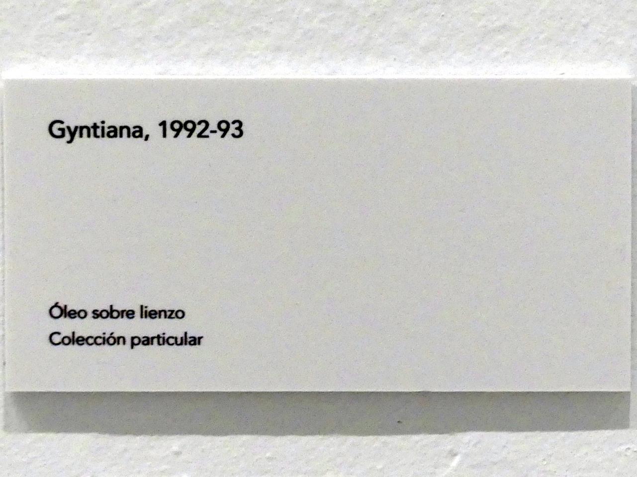 Jörg Immendorff (1965–2007), Gyntiana, Madrid, Museo Reina Sofía, Ausstellung "Jörg Immendorff - The Task of the Painter" vom 30.10.2019-13.04.2020, Saal 6, 1992–1993, Bild 2/2