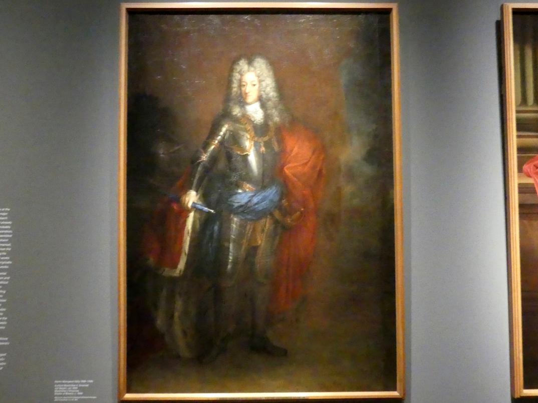 Martin Maingaud (1699), Kurfürst Maximilian II. Emanuel von Bayern, München, Alte Pinakothek, Ausstellung "Van Dyck" vom 25.10.2019-02.02.2020, Eingang, um 1699, Bild 1/2